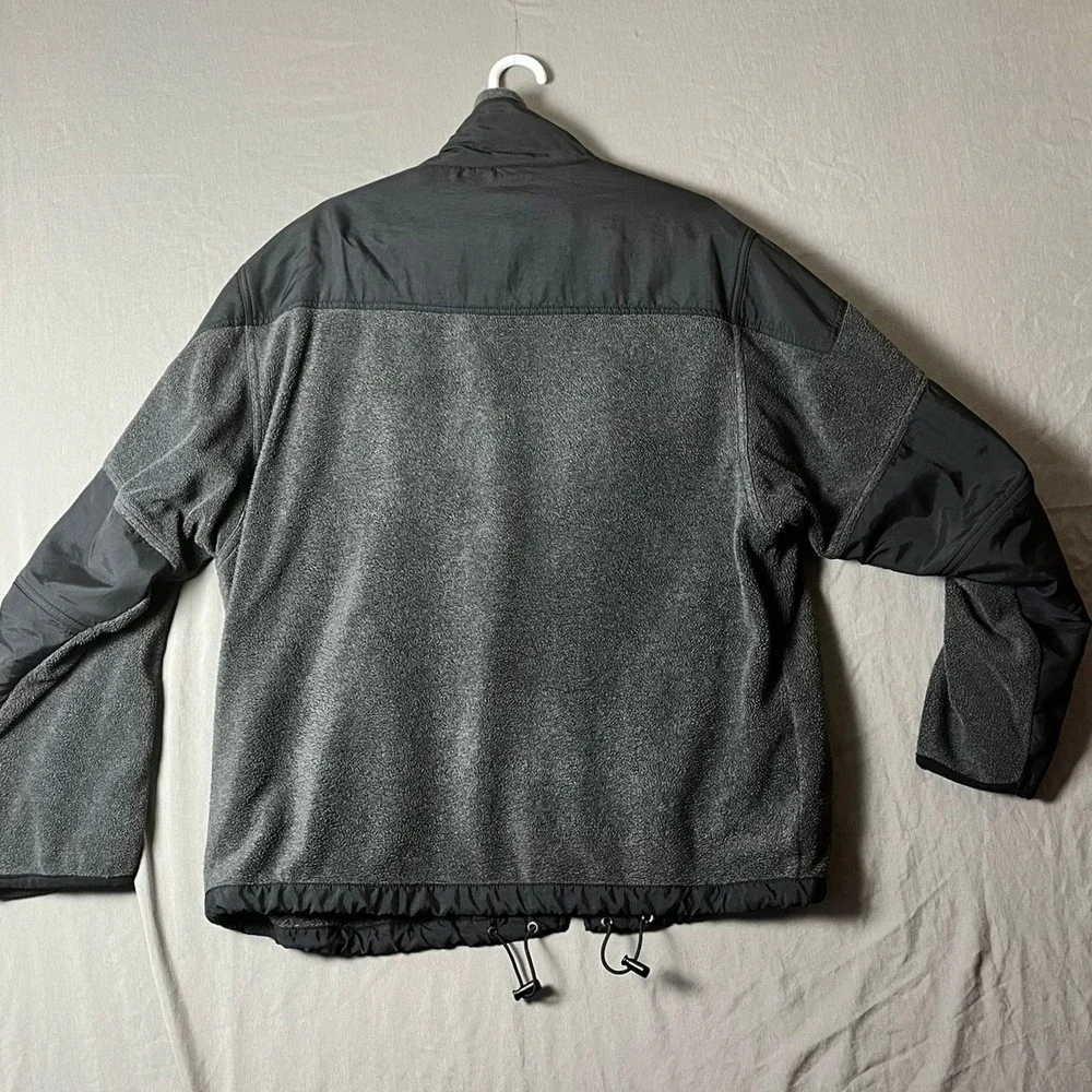 American Eagle Jacket Mens XL Performance Black Grey Fleece Full Zip Mock Neck